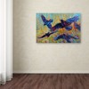 Trademark Fine Art Marion Rose 'Crows 6' Canvas Art, 30x47 ALI15364-C3047GG